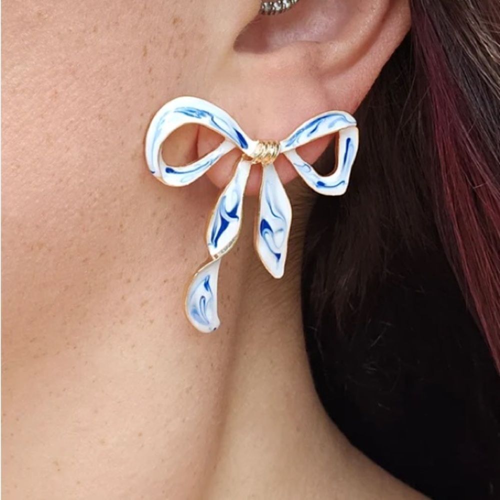 Bow Earrings N1647